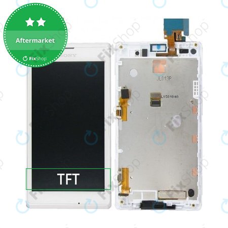 Sony Xperia L C2105 - Écran LCD + Ecran Tactile + Cadre (Blanc) - 78P5320002N Genuine Service Pack