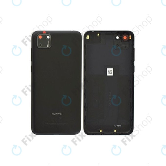 Huawei Y5p - Cache batterie + Objectif caméra arrière (Gris minuit) - 97070XVD