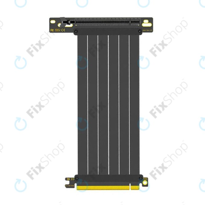 Câble riser PCIe 4.0 x16 pour carte graphique, 20cm, noir