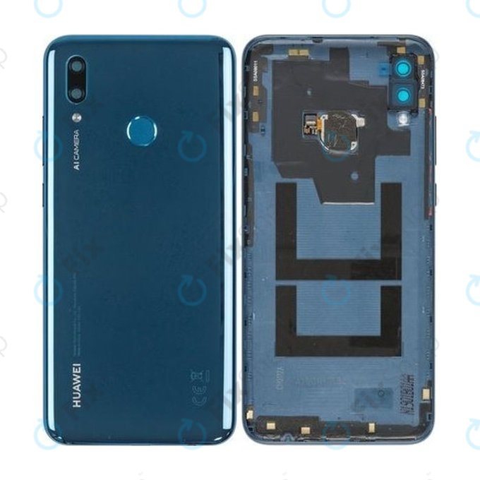 Huawei P Smart (2019) - Cache batterie + Capteur d'empreintes digitales (Bleu saphir) - 02352LUW