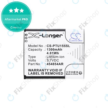 Batterie pour Panasonic Kx-Tu150, Kx-Tu150exr, 1300mAh, Li-Ion, 3.7V, 454854AR, HQ