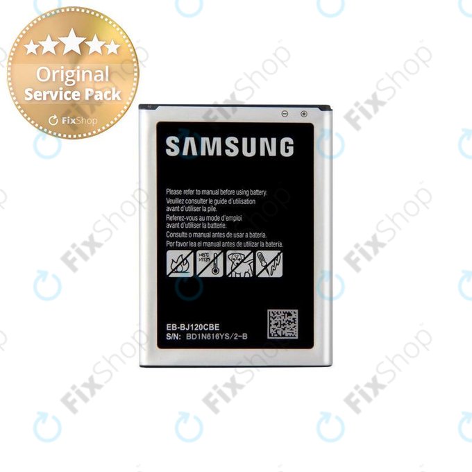 Samsung Galaxy J1 J120F (2016) - Batterie EB-BJ120BBE 2050mAh - GH43-04560A Genuine Service Pack