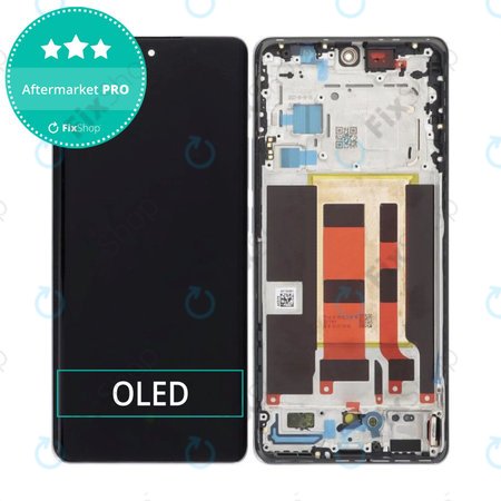 Oppo Reno 10 CPH2531 - Écran LCD + Ecran Tactile + Cadre (Silvery Grey) OLED