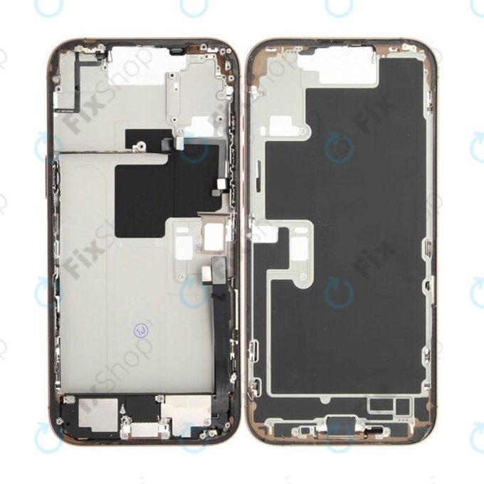 Apple iPhone 16 Pro Max - Cadre central + Boutons d’alimentation + Volume (Desert Titanium)