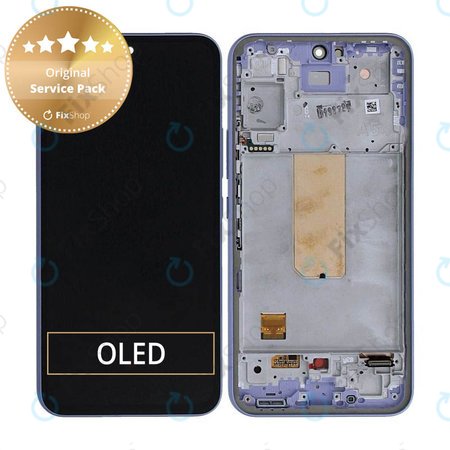 Samsung Galaxy A54 5G A546B - Écran LCD + Ecran Tactile + Cadre (Violet Clair) - GH82-31231D, GH82-31232D Genuine Service Pack