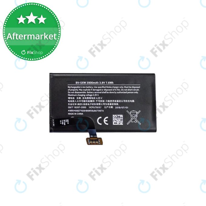 Nokia Lumia 1020 - Batterie BV-5XW 2000mAh - 00810H3