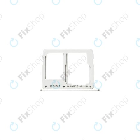 Samsung Galaxy A3 A310F (2016), A5 A510F - Plateau SIM + SD (Blanc) Genuine Service Pack