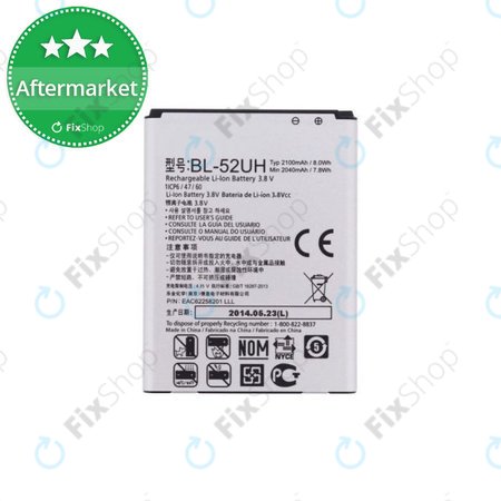 LG L70 D320N, Spirit H440, L65 D280 - Batterie BL-52UH 2100mAh