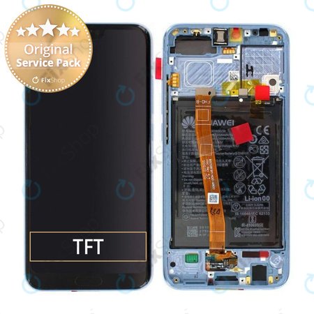 Huawei Honor 10 - Écran LCD + Ecran Tactile + Cadre + Batterie (Gris Glacier) - 02351XAE