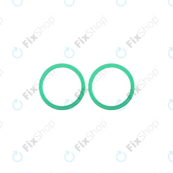 Apple iPhone 11, 12, 12 Mini - Cadre d'objectif de caméra arrière (Vert) - 2pcs
