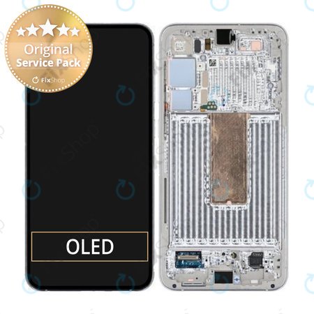 Samsung Galaxy S23 Plus S916B - Écran LCD + Écran tactile + Cadre (Lime) - GH82-30478F, GH82-30476F, GH82-30477F Genuine Service Pack