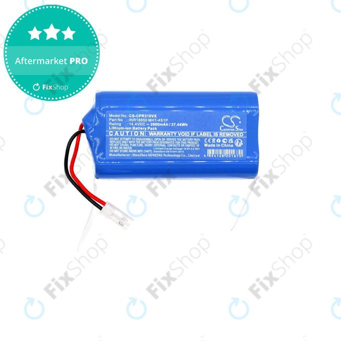 Batterie pour Concept VR3110, VR3115, VR3000, 2600mAh, Li-Ion, 14.4V, INR18650 MH1-4S1P, HQ