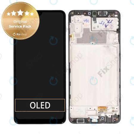 Samsung Galaxy M32 M325F - Écran LCD + Ecran Tactile + Cadre (Noir) - GH82-25981A, GH82-26193A Genuine Service Pack