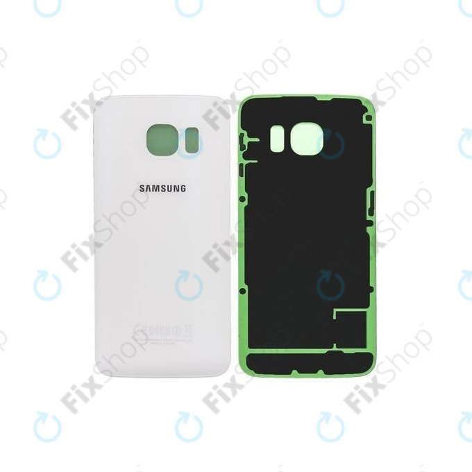 Samsung Galaxy S6 Edge G925F - Cache batterie (Blanc) - GH82-09602B Genuine Service Pack