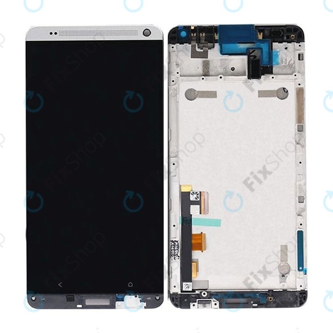 HTC One Max T6 - Écran LCD + Ecran Tactile + Cadre (Argent) - 80H01666-01 Genuine Service Pack