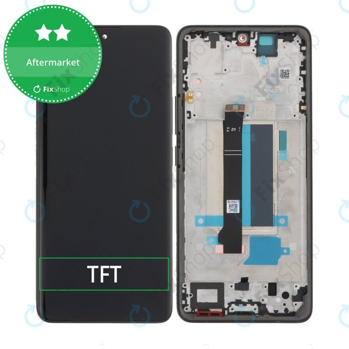 Xiaomi Redmi Note 13 Pro+ 23090RA98C - Écran LCD + Ecran Tactile + Cadre (Fushion Black) TFT