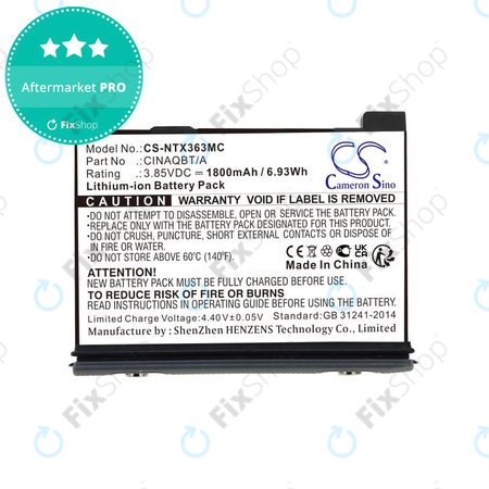 Batterie pour Insta360 One X3, 1800mAh, Li-Ion, 3.85V, CINAQBT/A, HQ