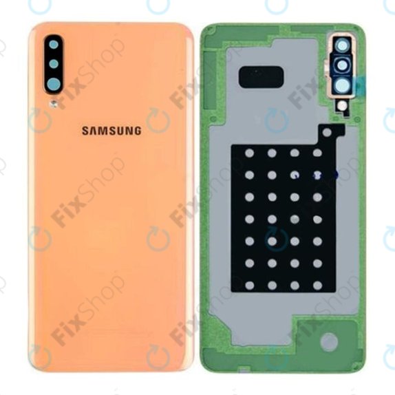 Samsung Galaxy A70 A705F - Cache batterie (Coral) - GH82-19796D, GH82-19467D Genuine Service Pack