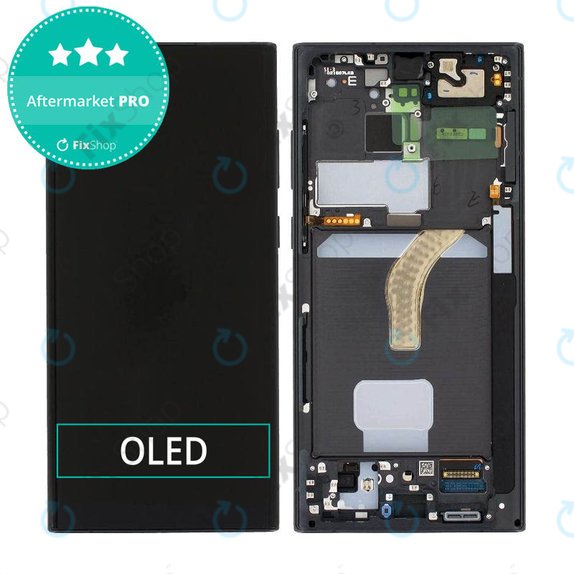Samsung Galaxy S22 Ultra S908B - Écran LCD + Écran tactile + Cadre (Phantom Black) OLED