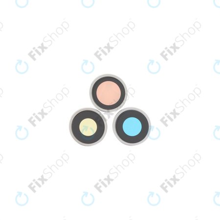 Apple iPhone 16 Pro, 16 Pro Max - Cadre d'objectif de caméra arrière (White Titanium) - 3pcs