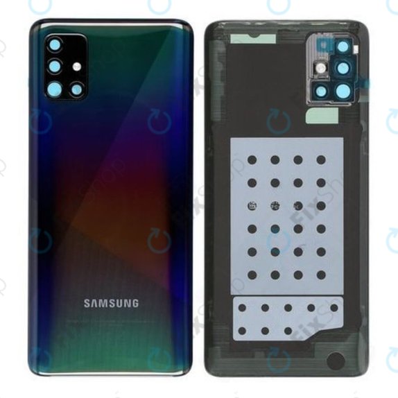 Samsung Galaxy A51 A515F - Cache batterie (Prism Crush Black) - GH82-21653B Genuine Service Pack