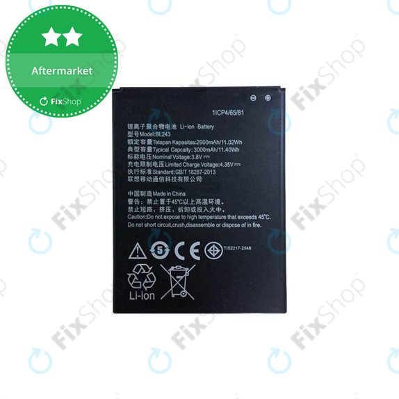 Lenovo A7000 - Batterie BL243, 2900mAh - SB18C00204