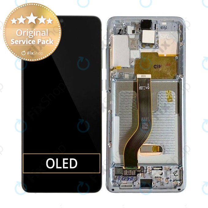 Samsung Galaxy S20 Plus G985F - Écran LCD + Écran Tactile + Cadre (Blanc Nuage) - GH82-22134B, GH82-22145B Genuine Service Pack