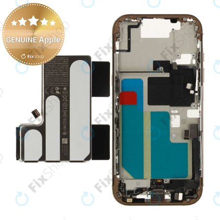 Cadre central avec batterie pour iPhone 16 Pro | Desert Titanium | ZD076-00691 | Genuine Apple