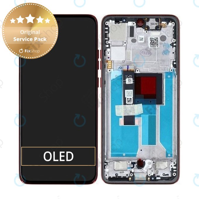 Motorola Edge 50 Neo - Écran LCD + Écran tactile + Cadre (Poinciana) - 5D68C28684 Genuine Service Pack