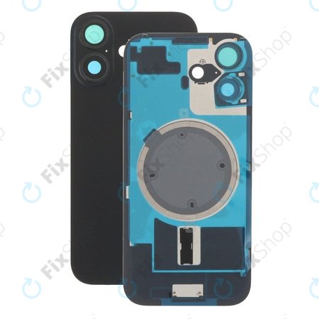 Apple iPhone 17 - Verre du boîtier arrière + Verre de la caméra + Cadre en métal + Aimant MagSafe (Black)