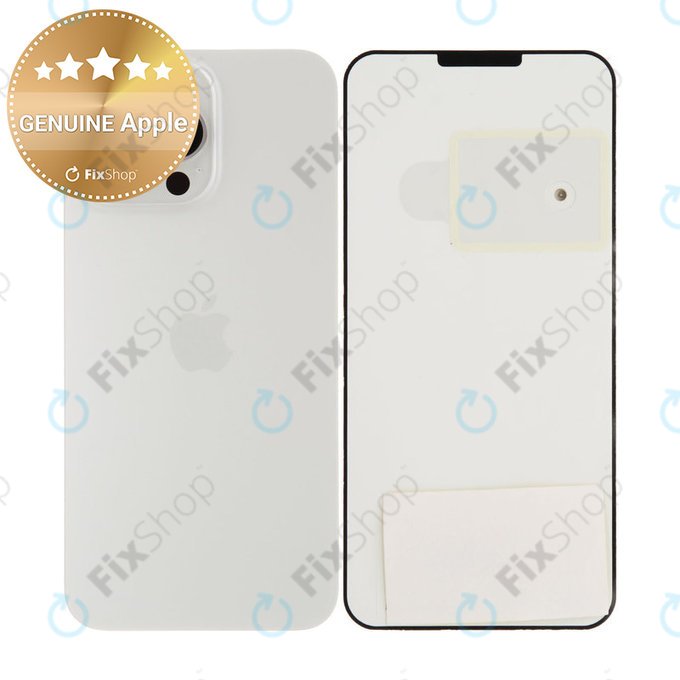 Verre du boîtier arrière pour iPhone 15 Pro Max | White Titanium | 661-36908 | Genuine Apple