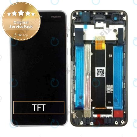 Nokia 2 TA-1007 - Écran LCD + Ecran Tactile + Cadre (Blanc) - 20E1MWW0001 Genuine Service Pack