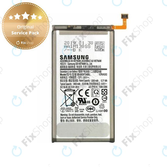 Samsung Galaxy S10 G973F - Batterie EB-BG973ABU 3400mAh - GH82-18826A Genuine Service Pack