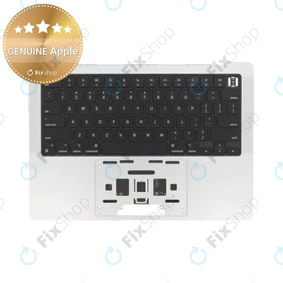Cadre supérieur clavier pour MacBook Pro 14", A3185 (2024), avec clavier US et batterie, Silver, 661-50211, Genuine Apple