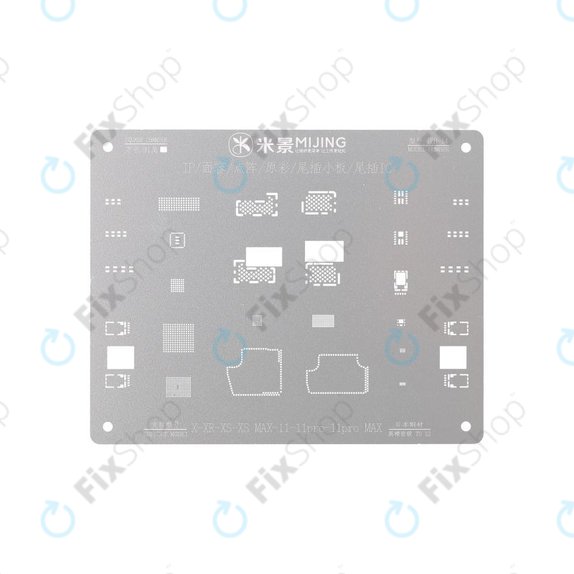 MiJing IPH-14 - Pochoir en acier pour carte mère pour iPhone X - 11 Pro Max