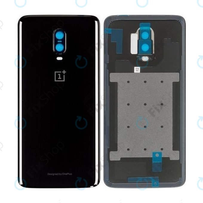 OnePlus 6T - Cache batterie (noir miroir) Genuine Service Pack