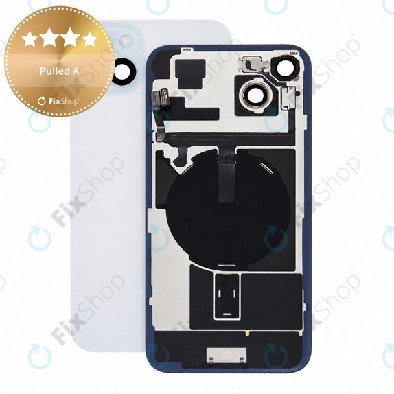 Verre de coque arrière pour iPhone 15 Plus, Blue, Pulled A