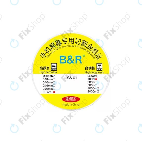 Gold Wire - Fil pour séparer les écrans LCD (0.1mm x 100M)