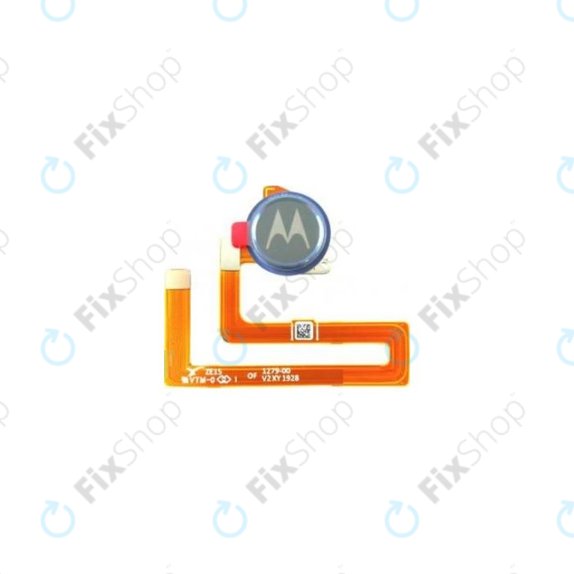 Motorola One Macro - Capteur d'empreintes digitales + câble flexible (Bleu espace) - SC98C52725 Genuine Service Pack