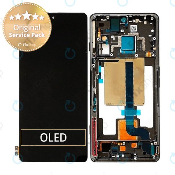 Xiaomi Poco F4 GT 21121210G - Écran LCD + Écran Tactile + Cadre (Noir Furtif) - 5600090L1000 Genuine Service Pack