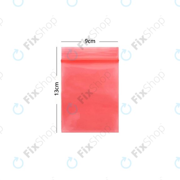 ESD Sac Antistatique à Fermeture Éclair (Rouge) - 9x13cm 100pcs