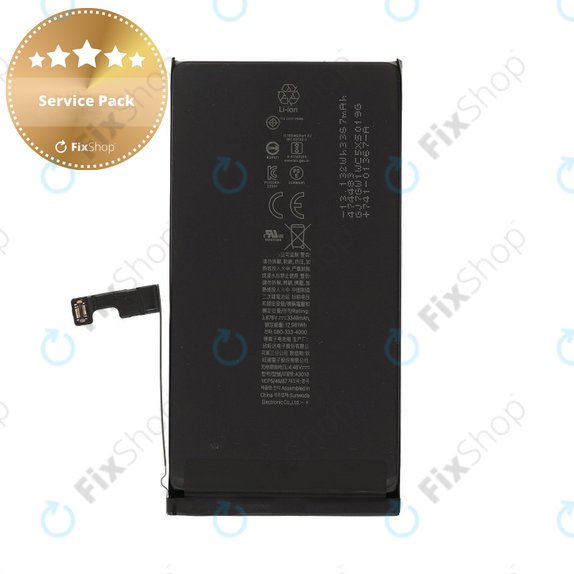 Batterie pour iPhone 15, 3349mAh, A3018, Service Pack