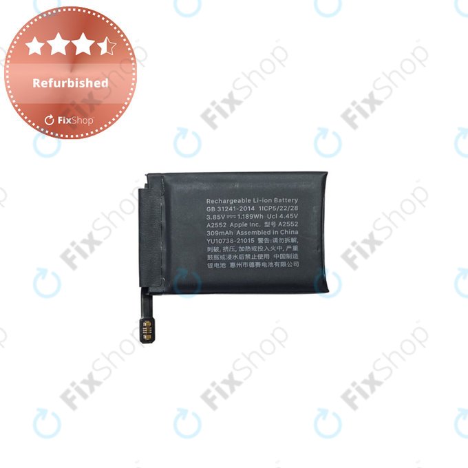 Apple Watch 7 45 mm - Batterie A2552 309mAh Refurbished