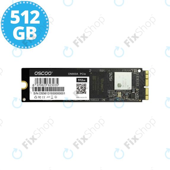 Oscoo ON900A PCIe - SSD 512 Go - MacBook Air, Pro (Fin 2013 - 2017) Refurbished
