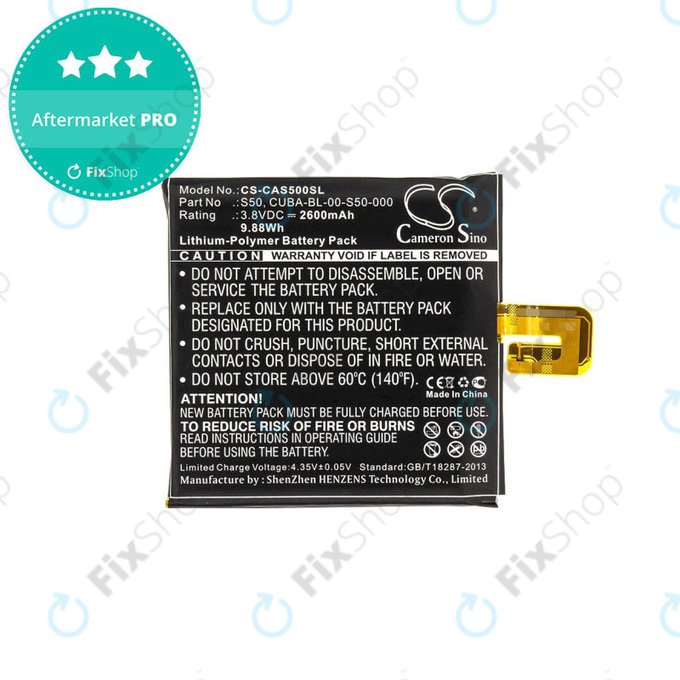 Caterpillar CAT S50 - Batterie CUBA-BL-00-S50-000 2600mAh HQ