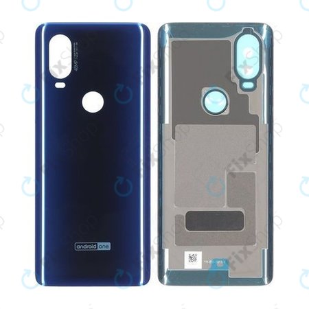 Motorola One Vision - Cache batterie (bleu saphir) - 5S58C14361 Pack de service d'origine