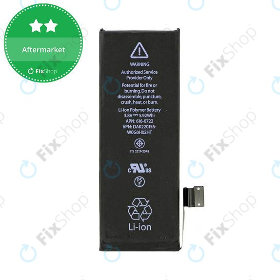 Batterie pour iPhone 5S, 1560mAh