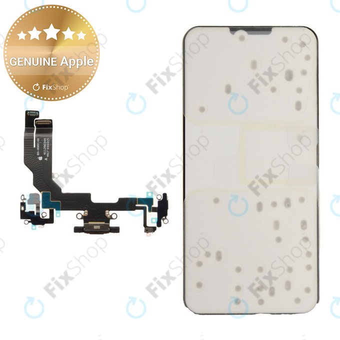 Connecteur de charge + Câble flexible pour iPhone 16e | Black | 923-12009 | Genuine Apple