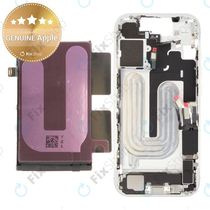 Cadre central avec batterie pour iPhone 17 | White | ZD076-00749 | Genuine Apple