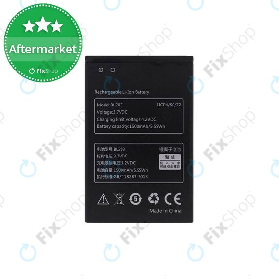 Lenovo A369i - Batterie BL203, 1500mAh